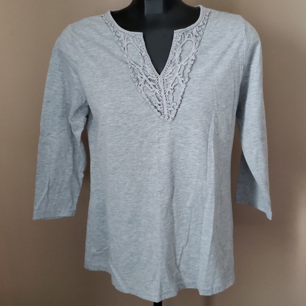 Melrose Chic Gray Top
